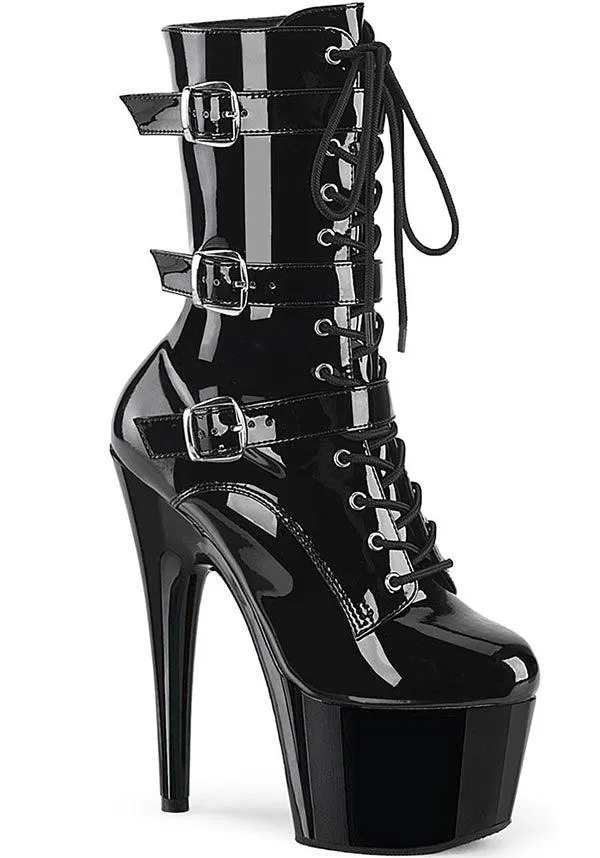 ADORE-1043 [Black Patent] | PLATFORM HEELS [PREORDER]