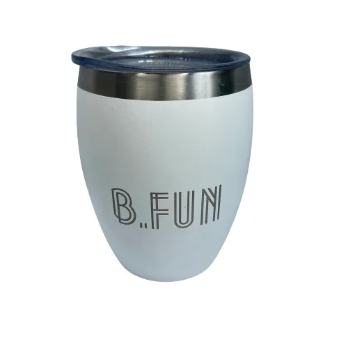 B FUN Curvy Coffee Cup - Snow