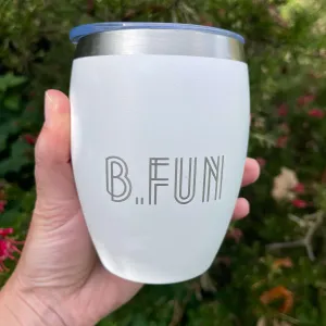 B FUN Curvy Coffee Cup - Snow