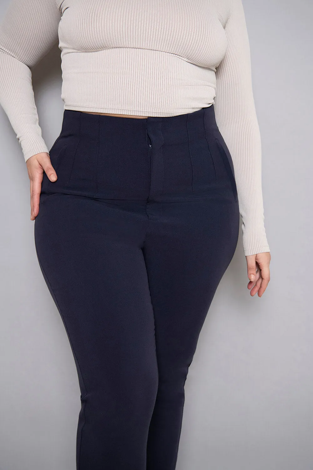 Cigarette Trouser - Navy