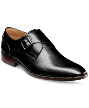 Florsheim men's ravello monk strappy dress shoes, black