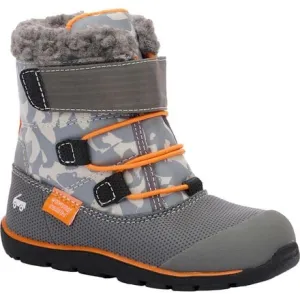 Gilman Waterproof Insulated Boots - Junior Boys See Kai Run , grey/orange