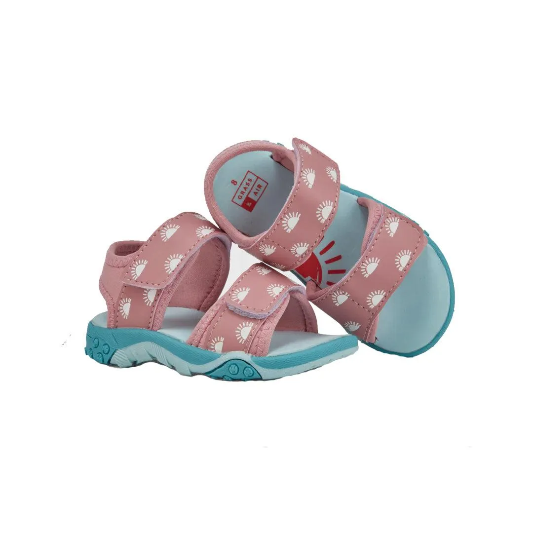 Grass & Air Colour Changing Kids Sandals - Rose