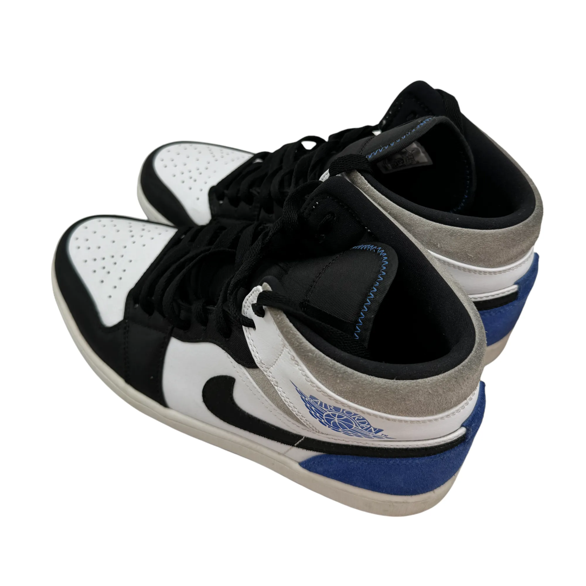 Men's Jordan 1 Mid Se Game Royal High Trainers White Size EU 42.5 / UK 8.5