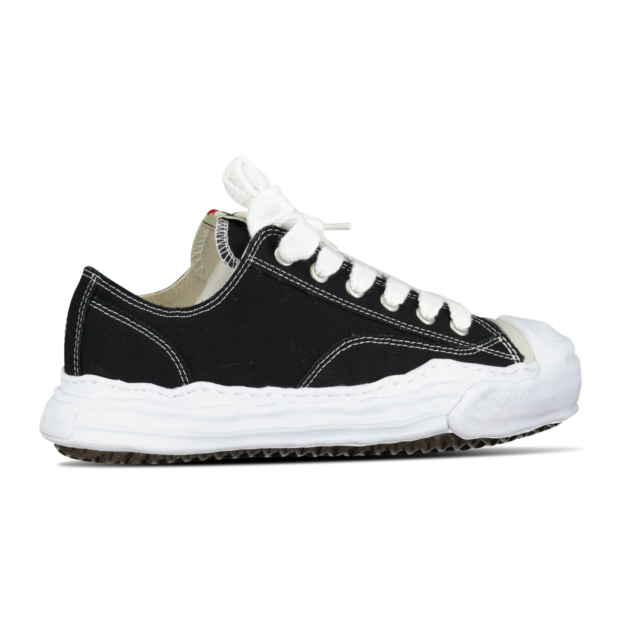 MIHARA YASUHIRO HANK LOW TOP TRAINERS BLACK