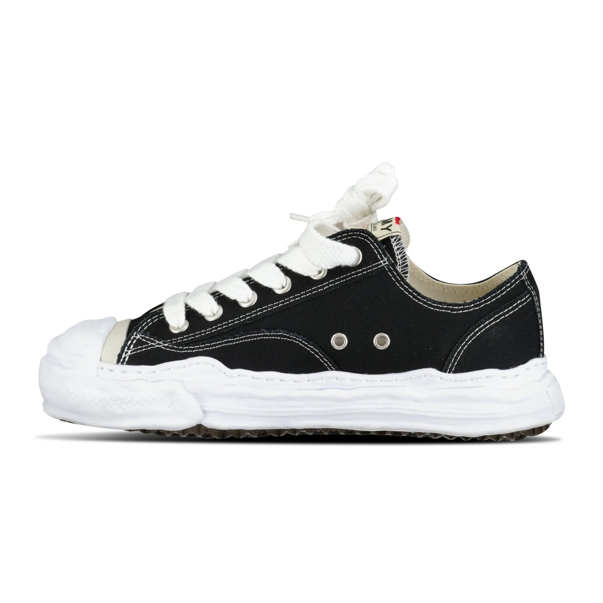 MIHARA YASUHIRO HANK LOW TOP TRAINERS BLACK