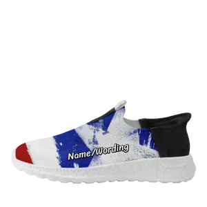 Personalized  America Flag Shoes, Flyknit Slip-On Sneakers, Custom CoolCustomize Shoes,FN-007-23020082