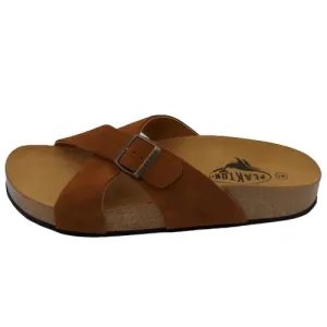 Plakton CP Baker Leather Women's Sandal - Brown