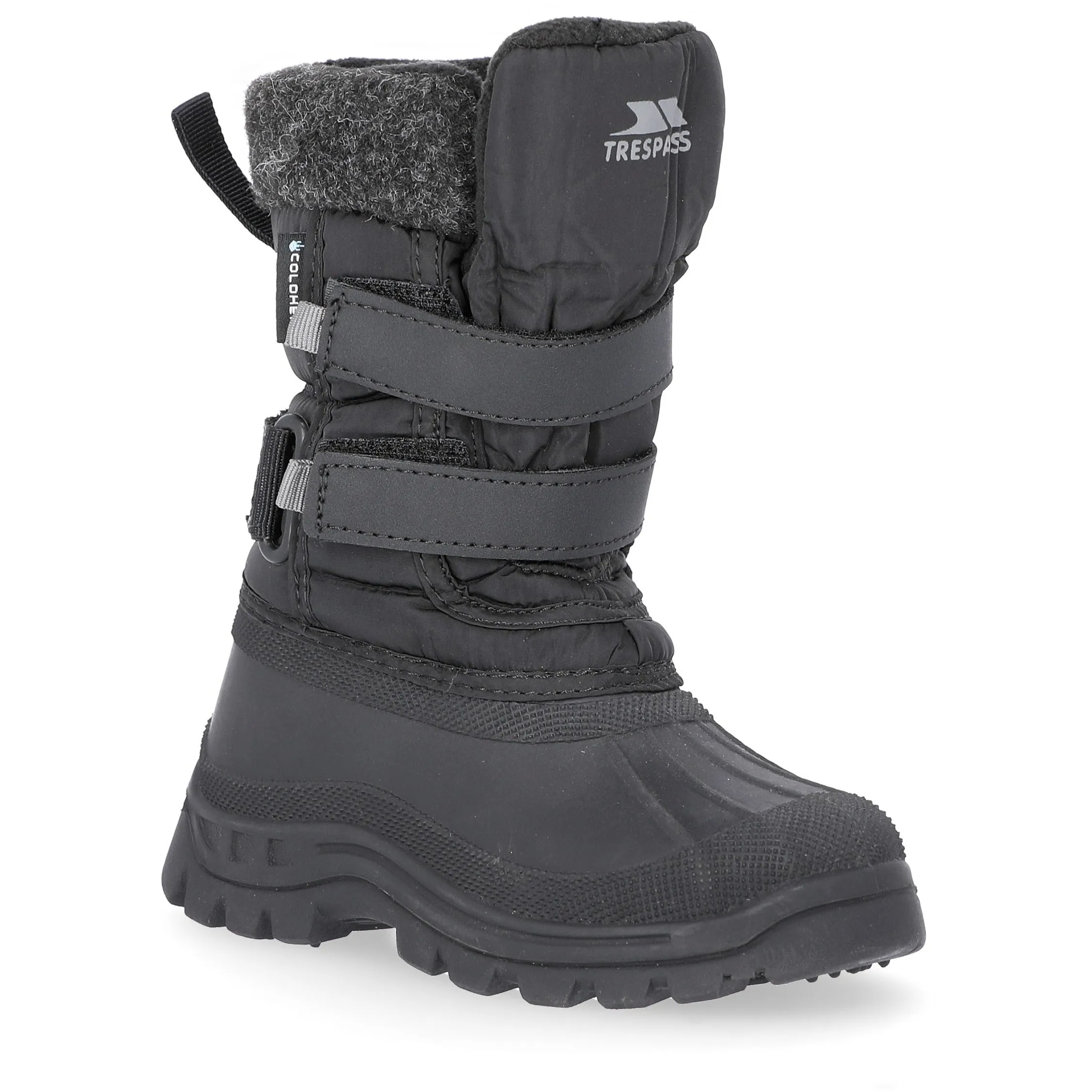 Strachan 2 Boys' Waterproof Snow Boots in Black