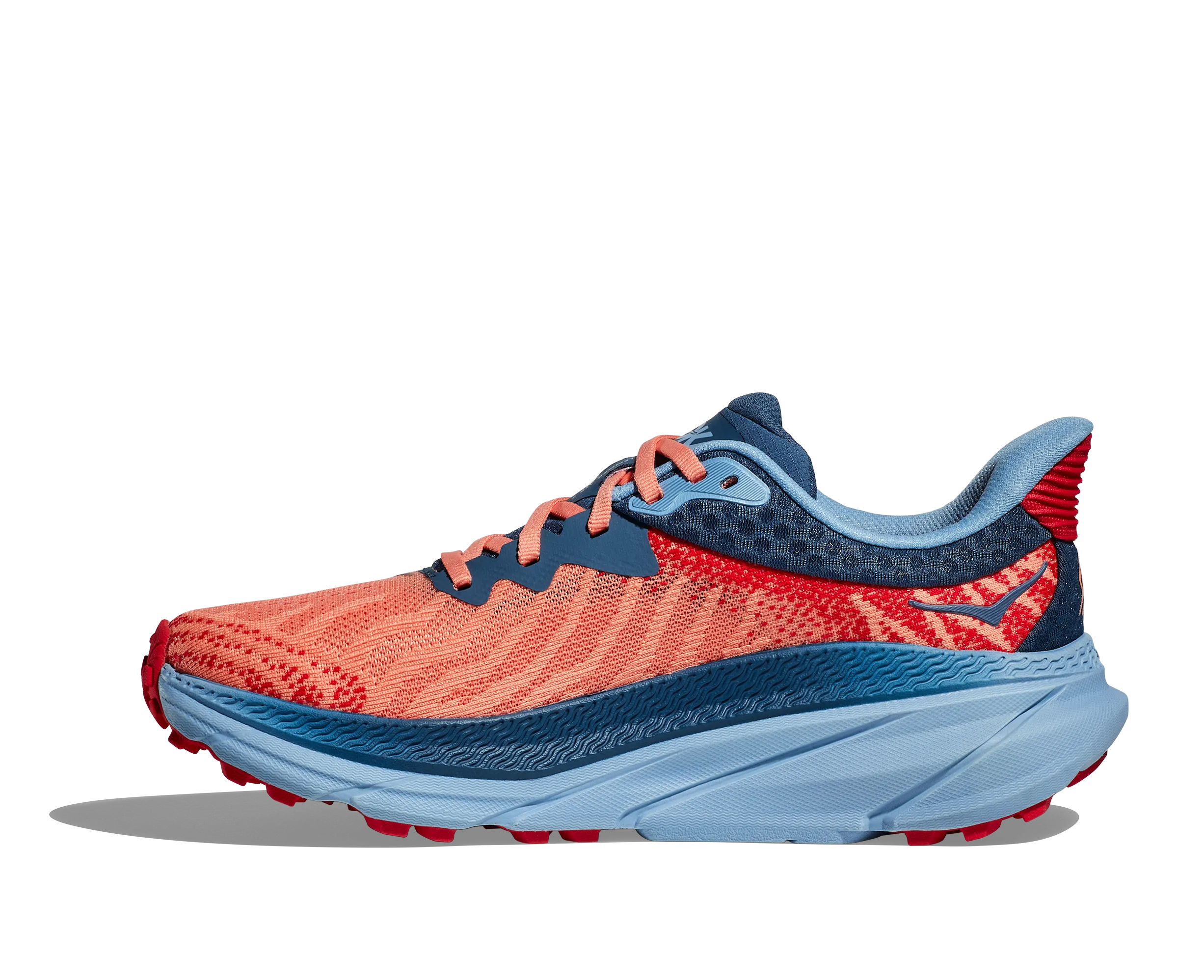 WOMEN'S HOKA CHALLENGER ATR 7 1134498PPYR COLOR: PAPAYA/REAL TEAL